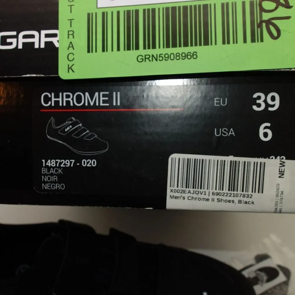NEW Louis Garneau Multi Air Flex II  Men's Cycling  Bike Shoes Black Size 6